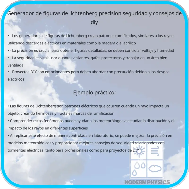 Generador de Figuras de Lichtenberg | Precisión, Seguridad y Consejos de DIY