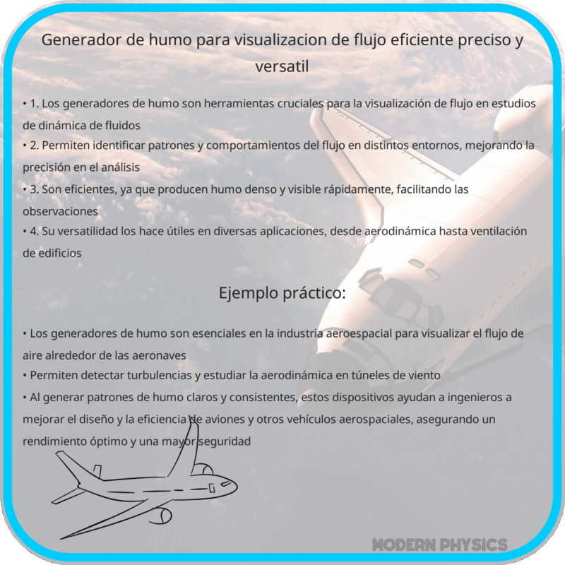 Generador de Humo para Visualización de Flujo: Eficiente, Preciso y Versátil