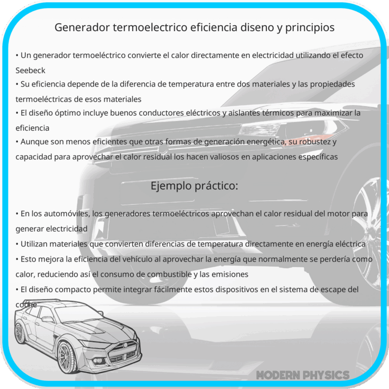 Generador Termoeléctrico | Eficiencia, Diseño y Principios