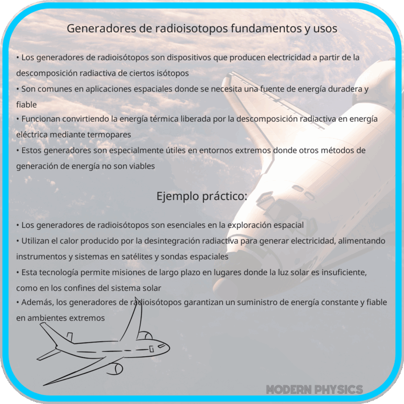 Generadores de Radioisótopos | Fundamentos y Usos