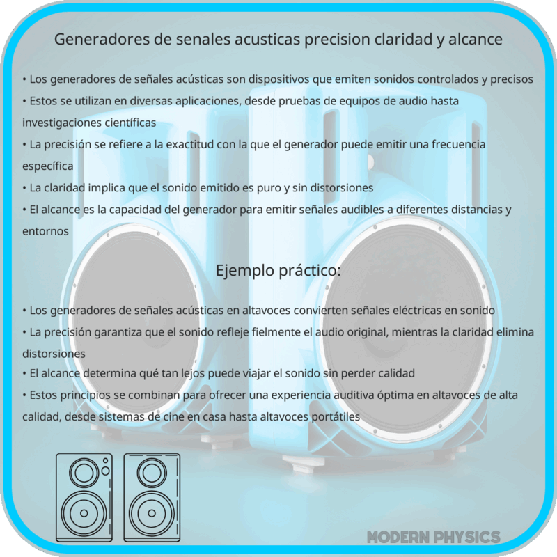 Generadores de Señales Acústicas | Precisión, Claridad y Alcance