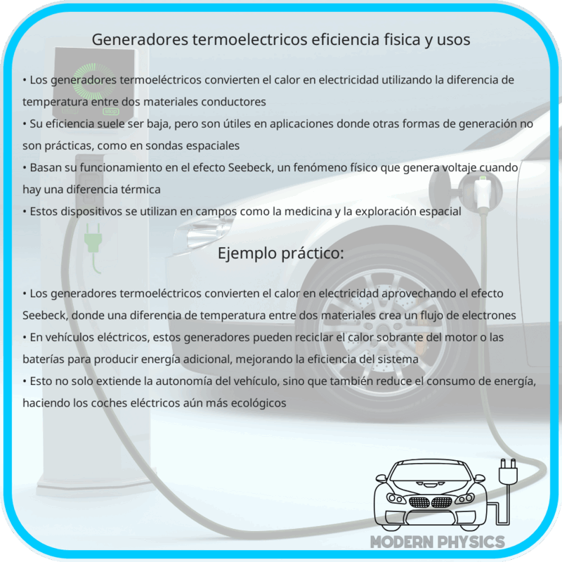 Generadores Termoeléctricos | Eficiencia, Física y Usos