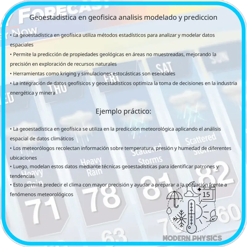 Geoestadística en Geofísica | Análisis, Modelado y Predicción
