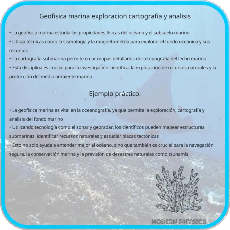 Geofísica Marina | Exploración, Cartografía y Análisis