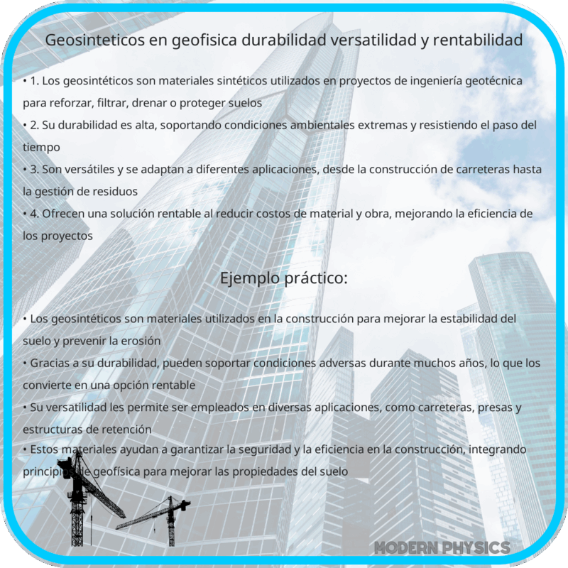 Geosintéticos en Geofísica | Durabilidad, Versatilidad y Rentabilidad