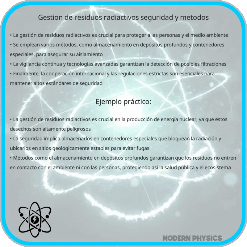 Gestión de Residuos Radiactivos | Seguridad y Métodos