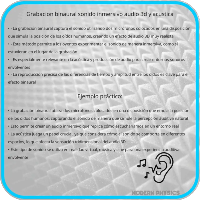Grabación Binaural | Sonido Inmersivo, Audio 3D y Acústica