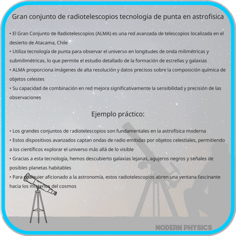 Gran Conjunto de Radiotelescopios | Tecnología de Punta en Astrofísica