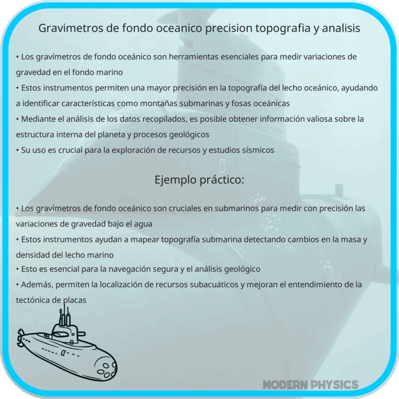 Gravímetros de Fondo Oceánico | Precisión, Topografía y Análisis