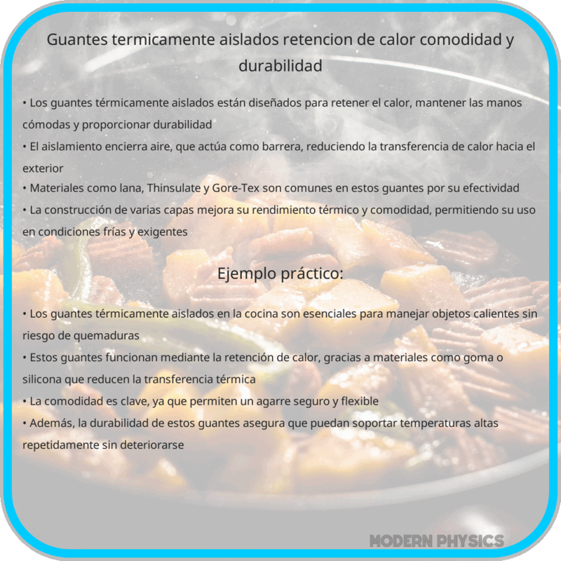 Guantes Térmicamente Aislados | Retención de Calor, Comodidad y Durabilidad