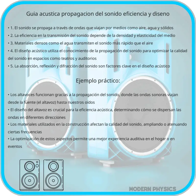 Guía Acústica: Propagación del Sonido, Eficiencia y Diseño