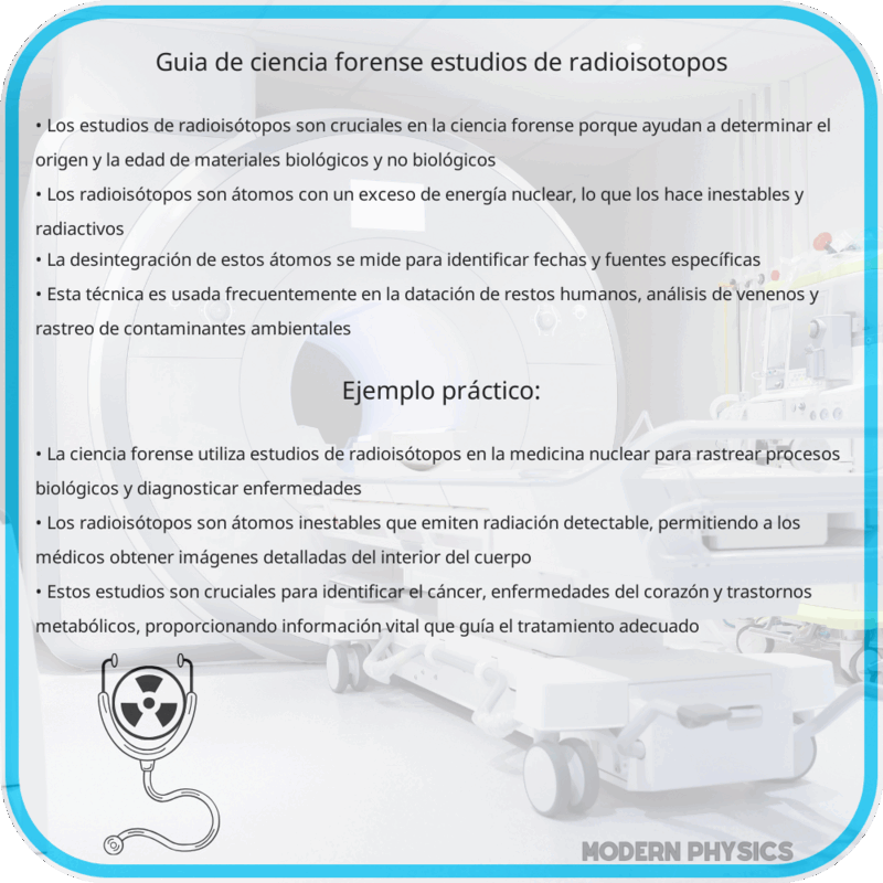 Guía de Ciencia Forense | Estudios de Radioisótopos