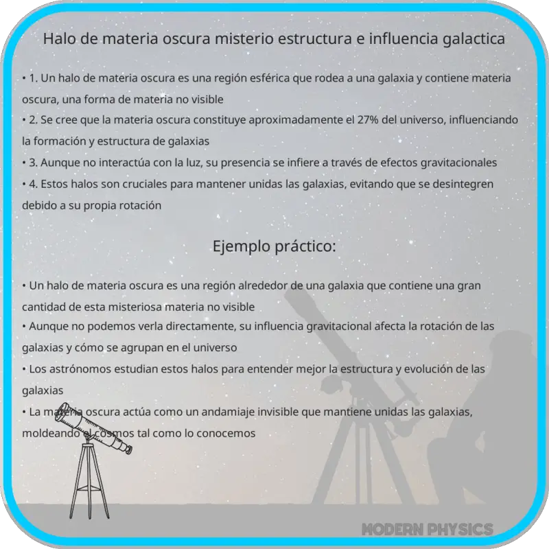 Halo de Materia Oscura | Misterio, Estructura e Influencia Galáctica