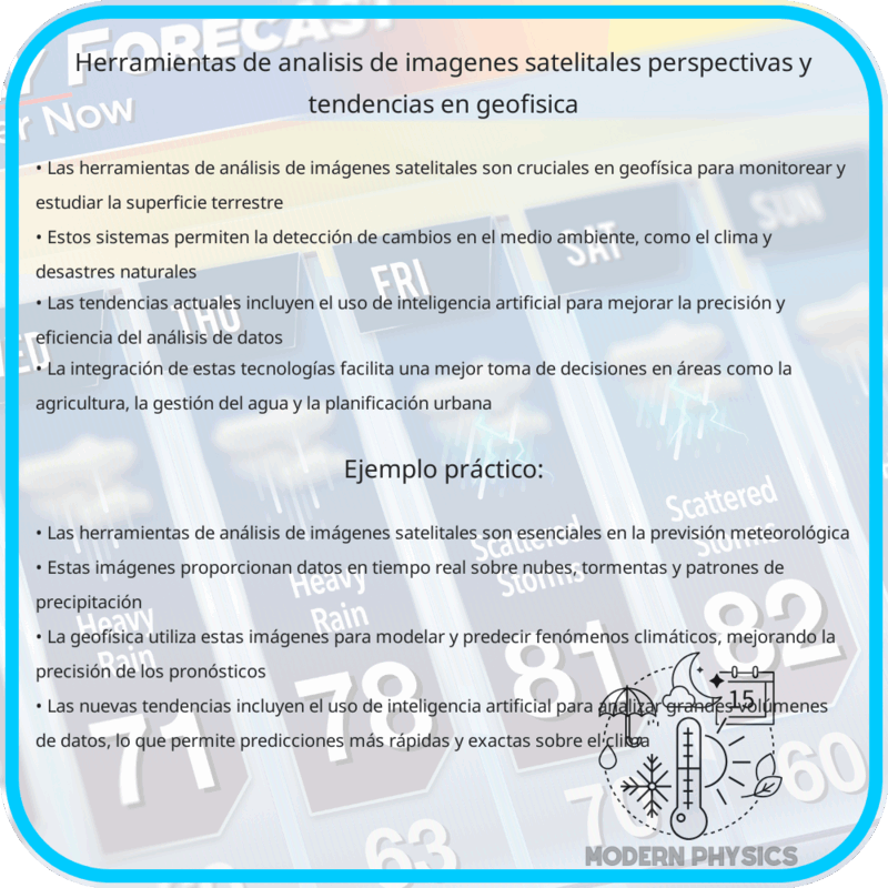 Herramientas de Análisis de Imágenes Satelitales | Perspectivas y Tendencias en Geofísica