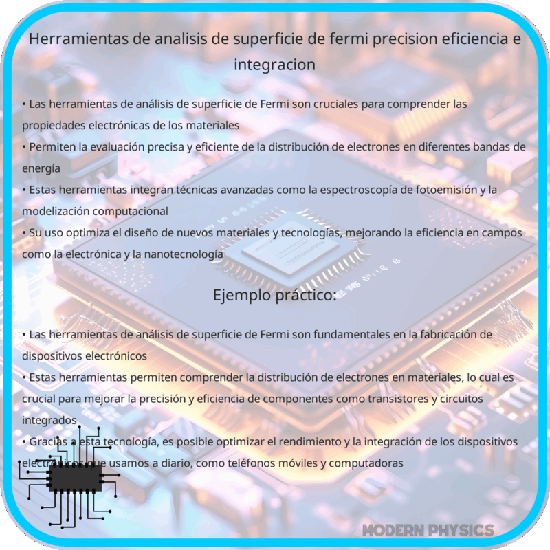 Herramientas de Análisis de Superficie de Fermi | Precisión, Eficiencia e Integración
