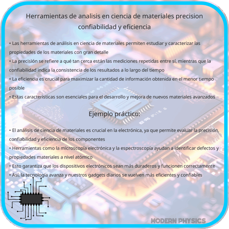 Herramientas de Análisis en Ciencia de Materiales | Precisión, Confiabilidad y Eficiencia
