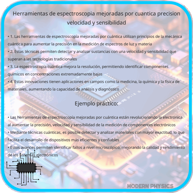 Herramientas de Espectroscopía Mejoradas por Cuántica | Precisión, Velocidad y Sensibilidad