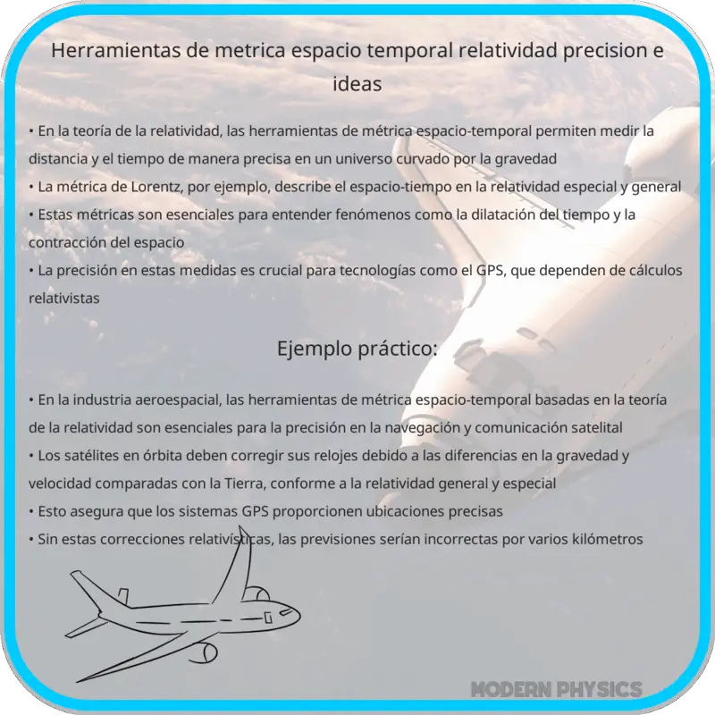 Herramientas de Métrica Espacio-Temporal | Relatividad, Precisión e Ideas