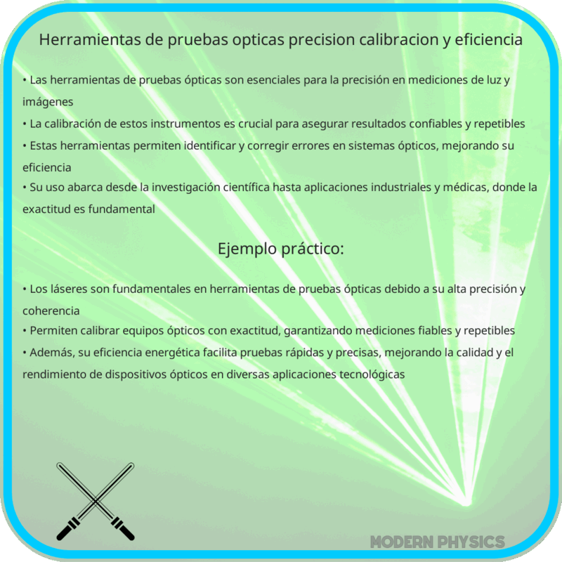 Herramientas de Pruebas Ópticas | Precisión, Calibración y Eficiencia