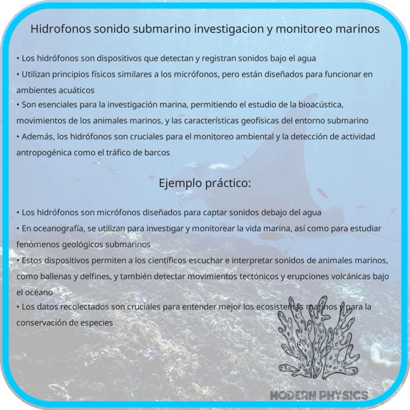 Hidrofonos | Sonido Submarino, Investigación y Monitoreo Marinos