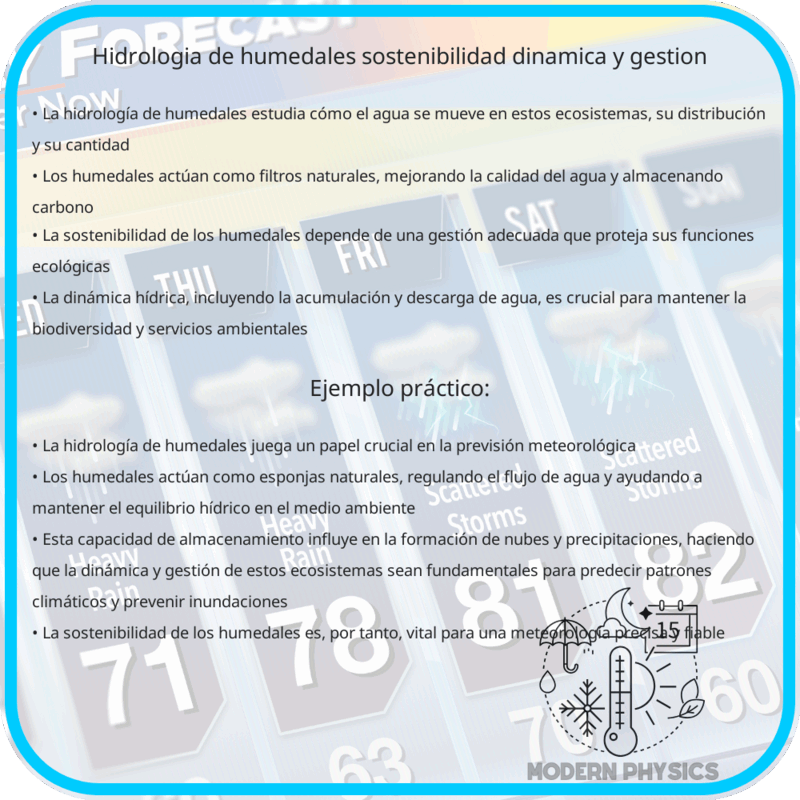 Hidrología de Humedales | Sostenibilidad, Dinámica y Gestión