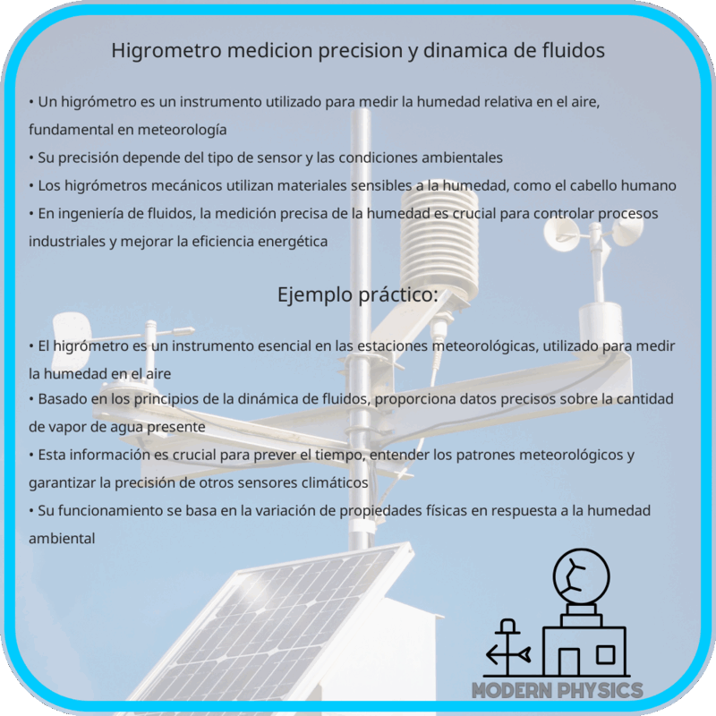 Higrómetro | Medición, Precisión y Dinámica de Fluidos