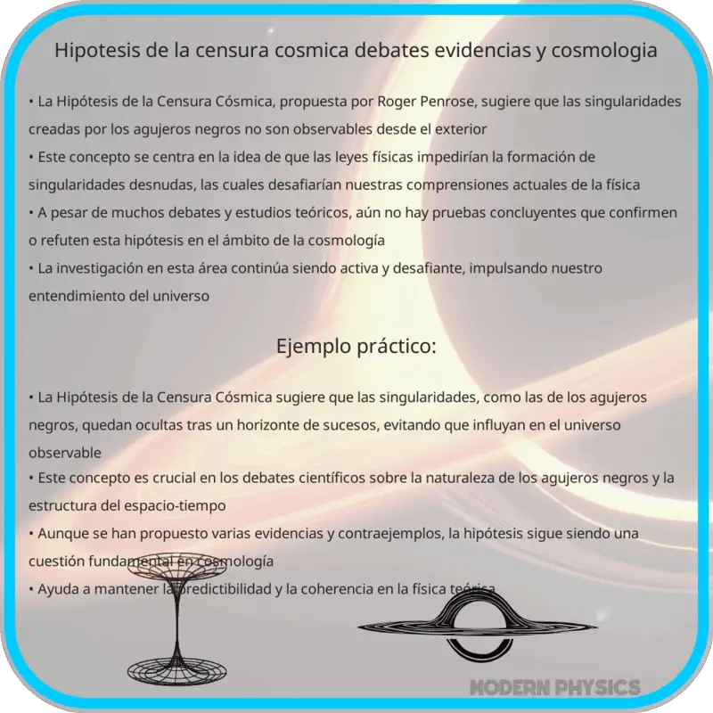 Hipótesis de la Censura Cósmica | Debates, Evidencias y Cosmología