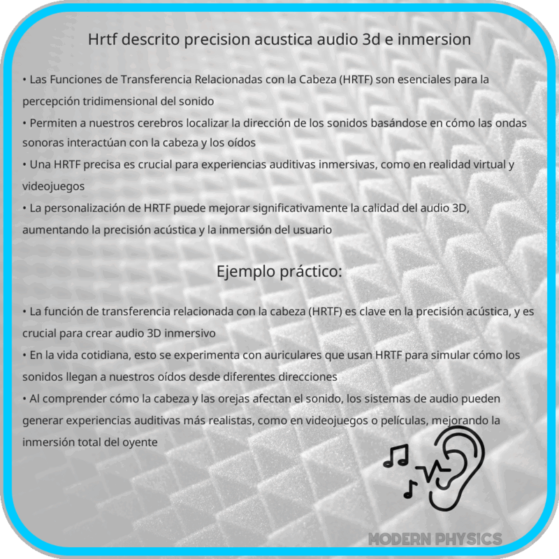 HRTF Descrito | Precisión Acústica, Audio 3D e Inmersión