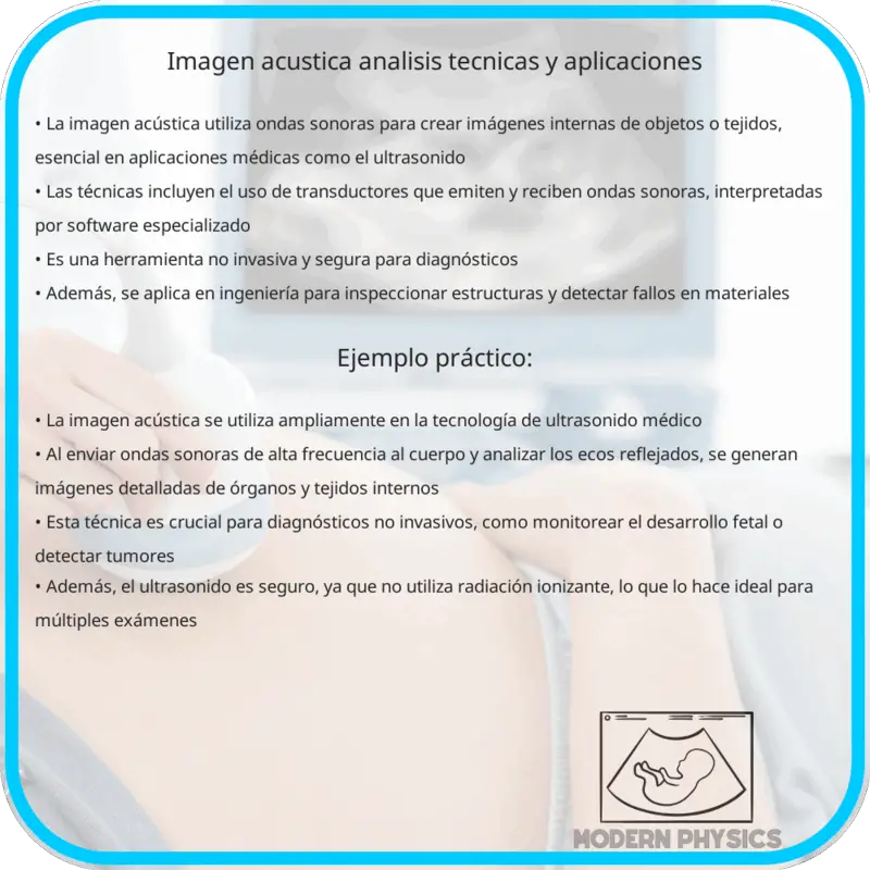 Imagen Acústica | Análisis, Técnicas y Aplicaciones