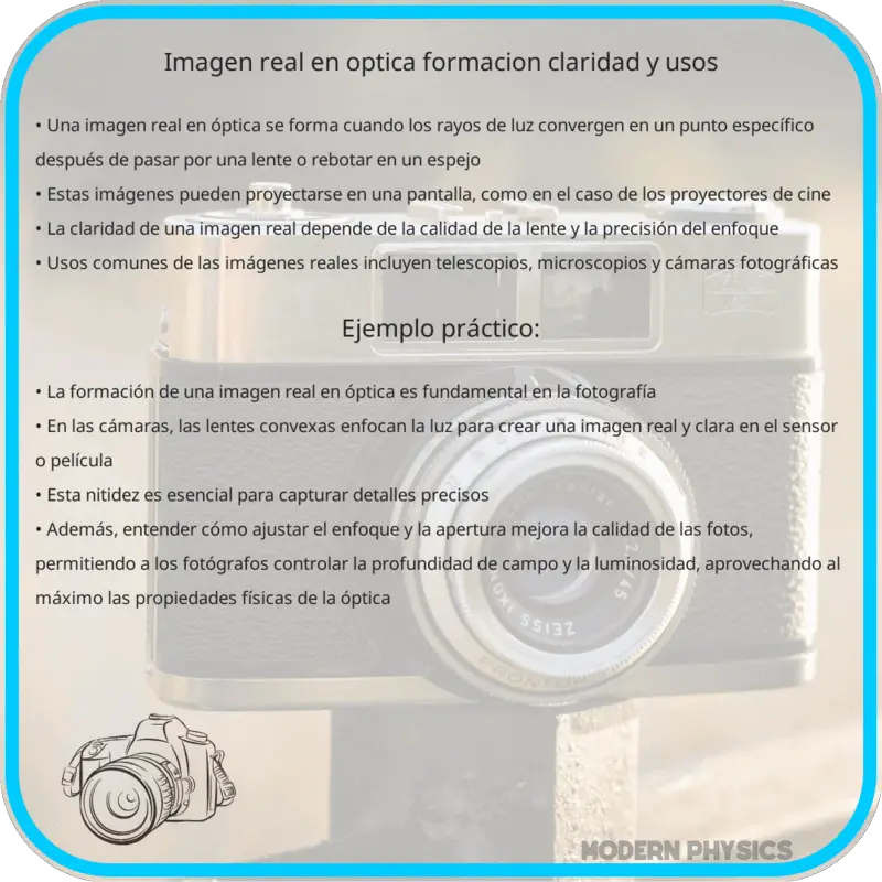 Imagen Real en Óptica | Formación, Claridad y Usos