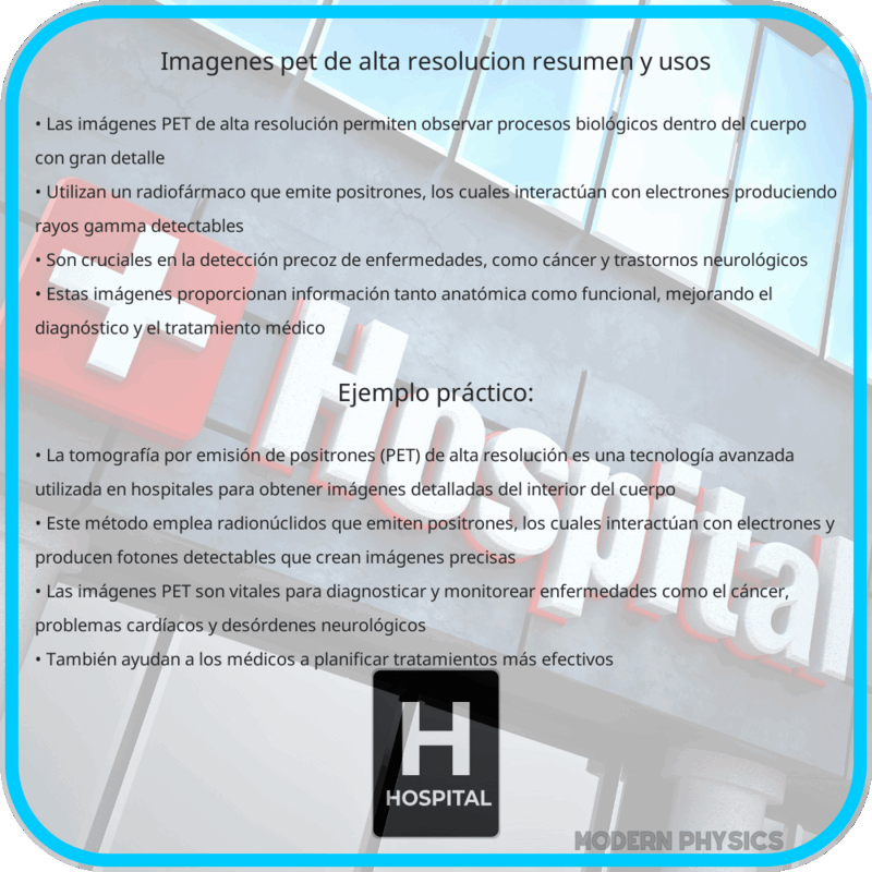 Imágenes PET de Alta Resolución | Resumen y Usos