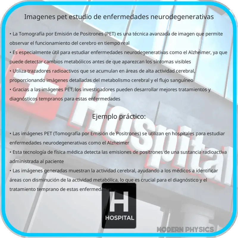 Imágenes PET | Estudio de Enfermedades Neurodegenerativas
