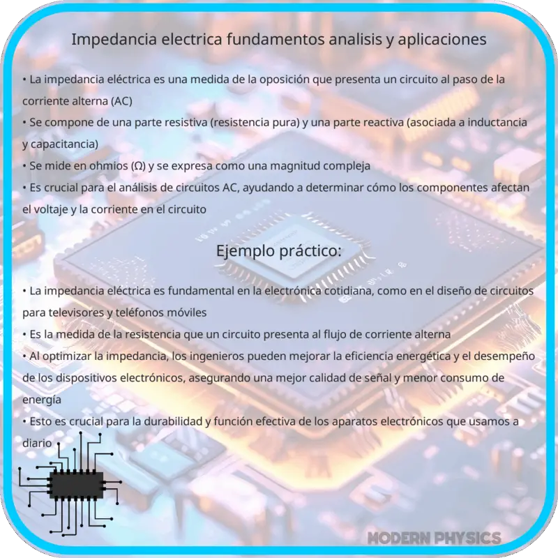 Impedancia Eléctrica | Fundamentos, Análisis y Aplicaciones