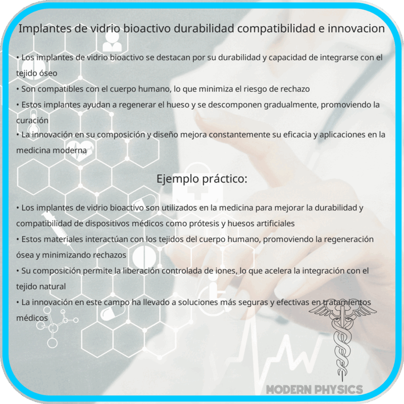 Implantes de Vidrio Bioactivo | Durabilidad, Compatibilidad e Innovación