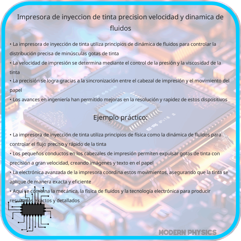 Impresora de Inyección de Tinta | Precisión, Velocidad y Dinámica de Fluidos