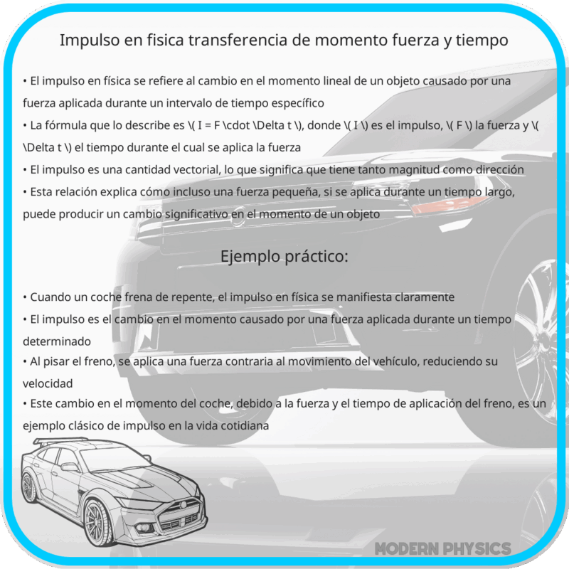 Impulso en Física | Transferencia de Momento, Fuerza y Tiempo