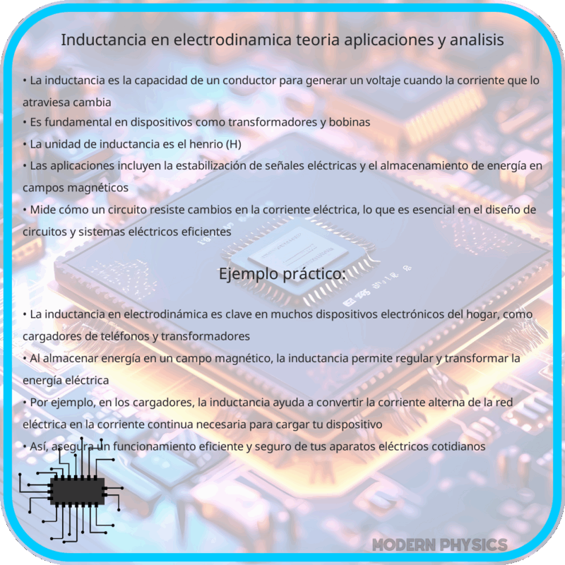 Inductancia en Electrodinámica | Teoría, Aplicaciones y Análisis