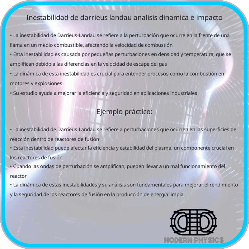 Inestabilidad de Darrieus-Landau | Análisis, Dinámica e Impacto