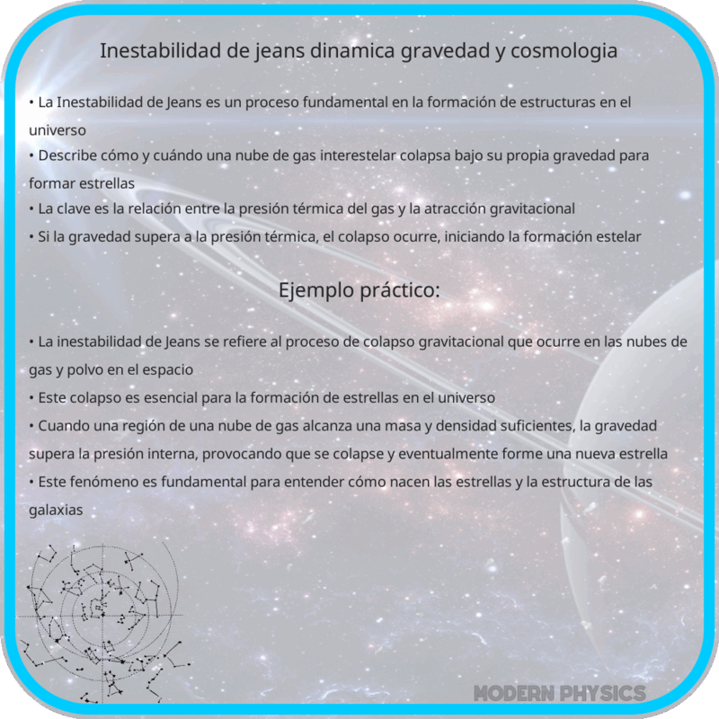 Inestabilidad de Jeans | Dinámica, Gravedad y Cosmología
