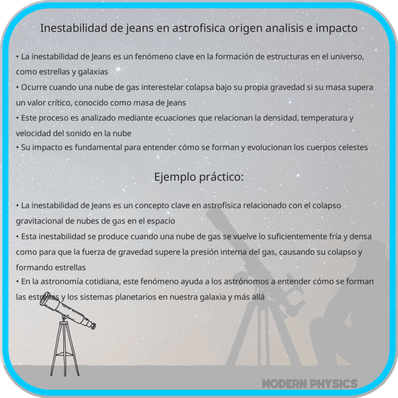 Inestabilidad de Jeans en Astrofísica | Origen, Análisis e Impacto
