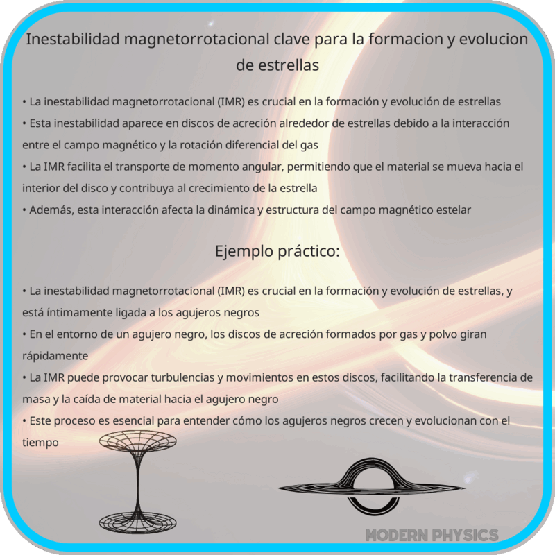 Inestabilidad Magnetorrotacional | Clave para la Formación y Evolución de Estrellas