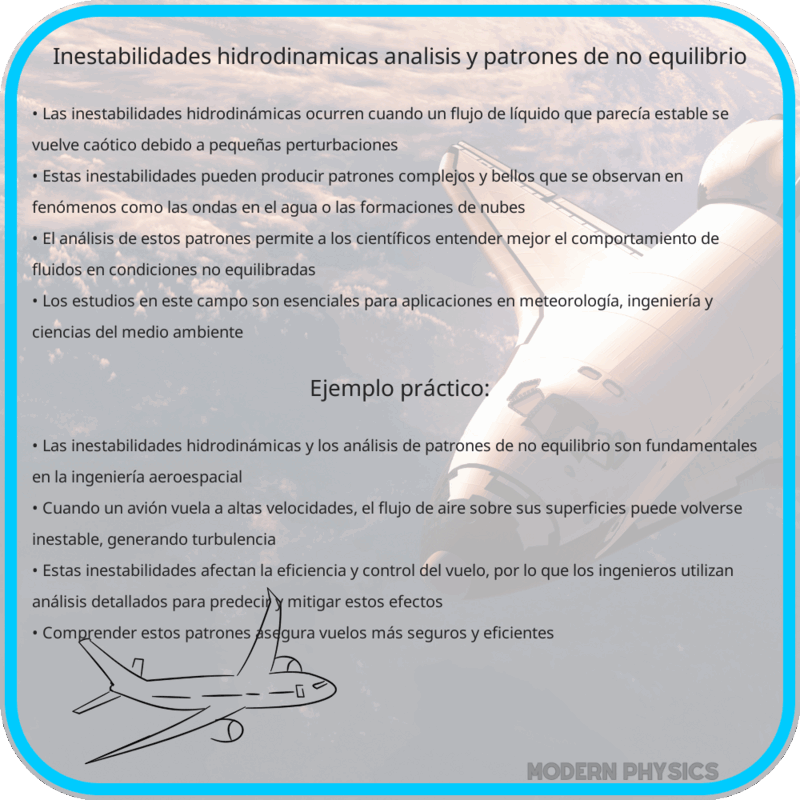 Inestabilidades Hidrodinámicas | Análisis y Patrones de No Equilibrio