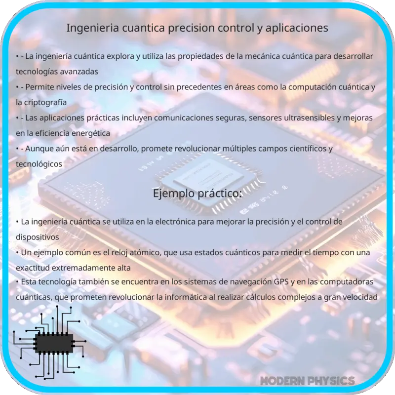 Ingeniería Cuántica | Precisión, Control y Aplicaciones