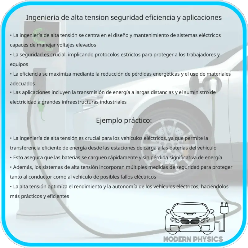 Ingeniería de Alta Tensión | Seguridad, Eficiencia y Aplicaciones