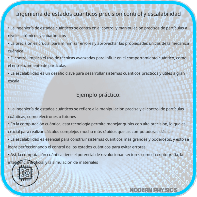 Ingeniería de Estados Cuánticos: Precisión, Control y Escalabilidad