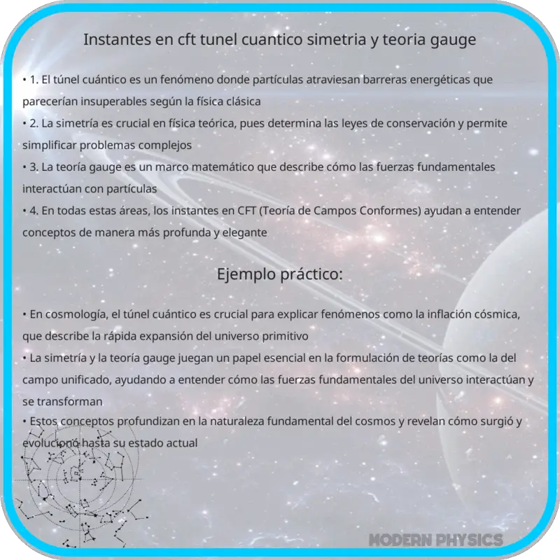 Instantes en CFT | Túnel Cuántico, Simetría y Teoría Gauge
