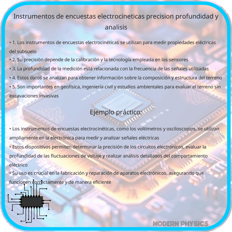 Instrumentos de Encuestas Electrocinéticas | Precisión, Profundidad y Análisis