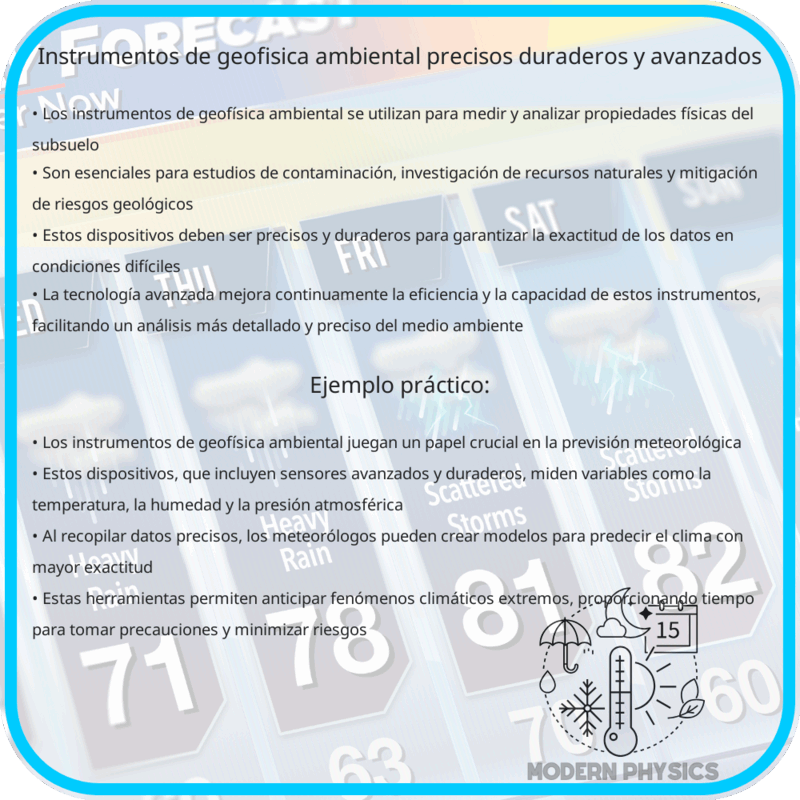 Instrumentos de Geofísica Ambiental | Precisos, Duraderos y Avanzados