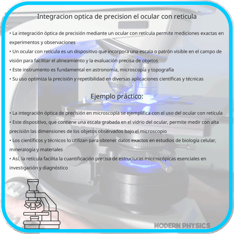 Integración Óptica de Precisión: El Ocular con Retícula