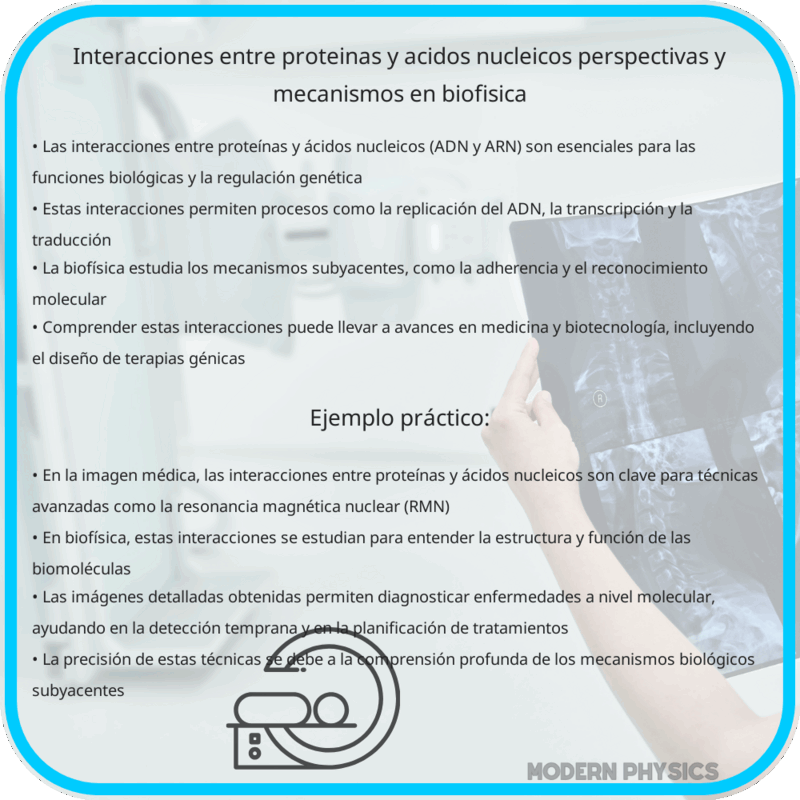 Interacciones entre Proteínas y Ácidos Nucleicos | Perspectivas y Mecanismos en Biofísica